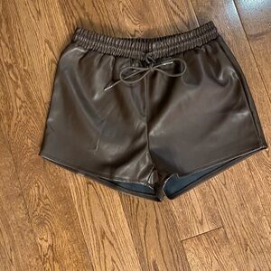 Girls pleather shorts great condition